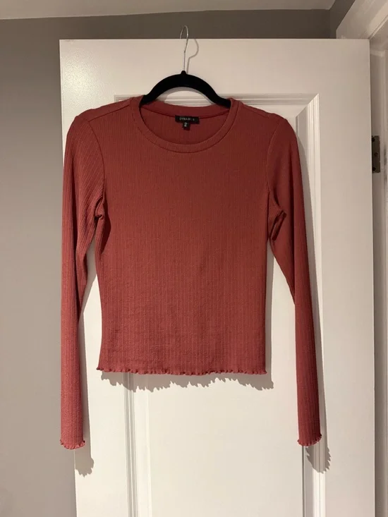 Dynamite Long-Sleeve Ribbed Tee - Picture 1 of 3